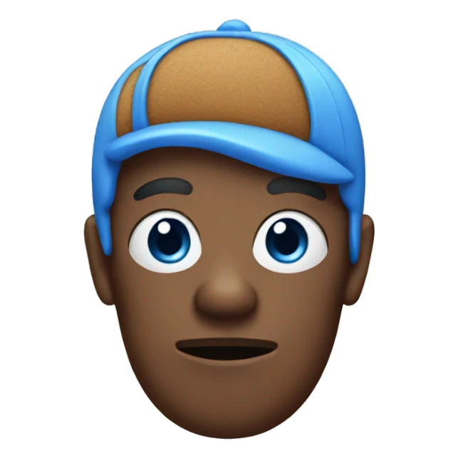 Blue gingerbread sticker