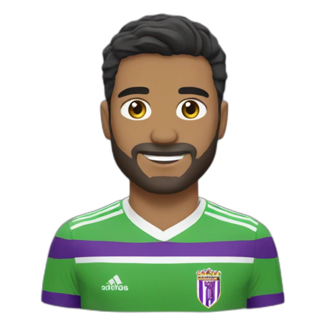 Jugador de fútbol real Valladolid sticker