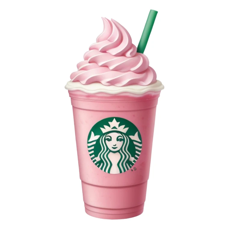 Pink Strawberry Frappe Starbucks  sticker