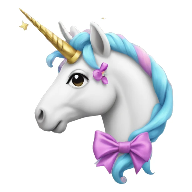 An Unicorn with a bow of Sagittarius  sticker