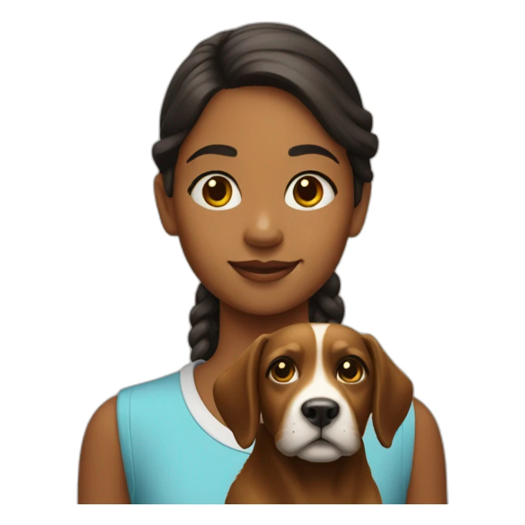 Girl with a russell dog sticker