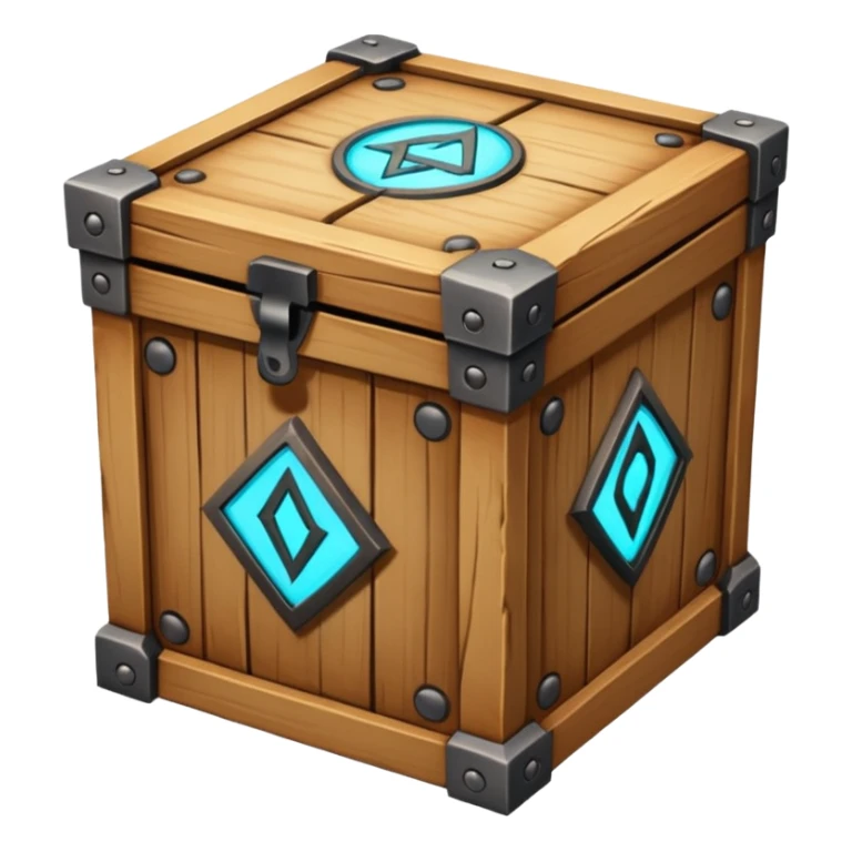 Pandora's box ancient box with glowing runes sticker