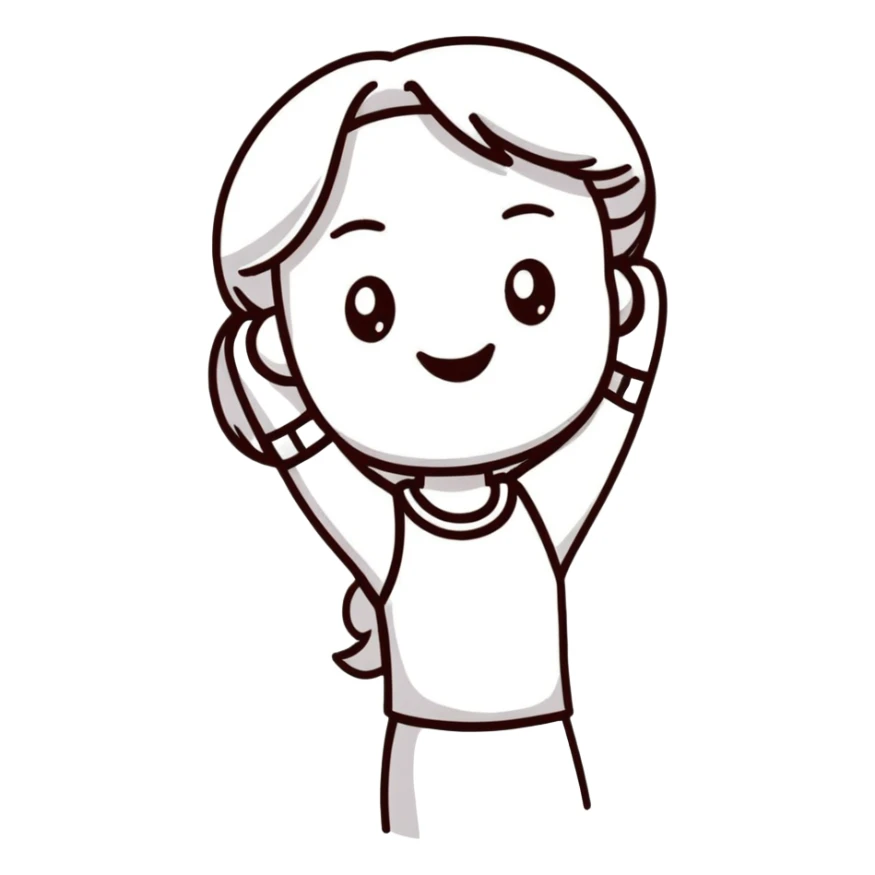 cheerful young woman sticker