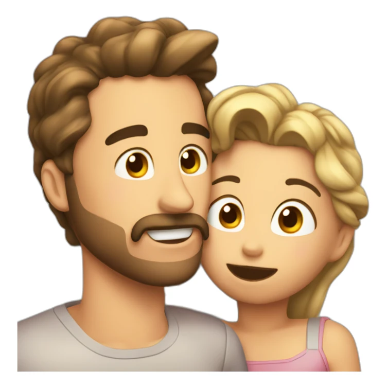 Emoji tirando beso y sonrojado sticker