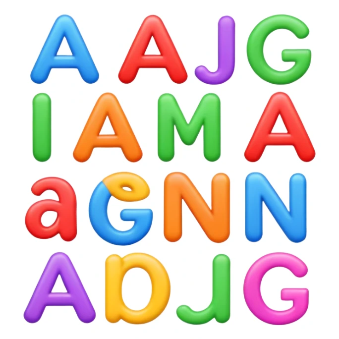 the word 'Gitan' in a playful, colorful emoji style, each letter with a different color and a fun, bouncy look sticker