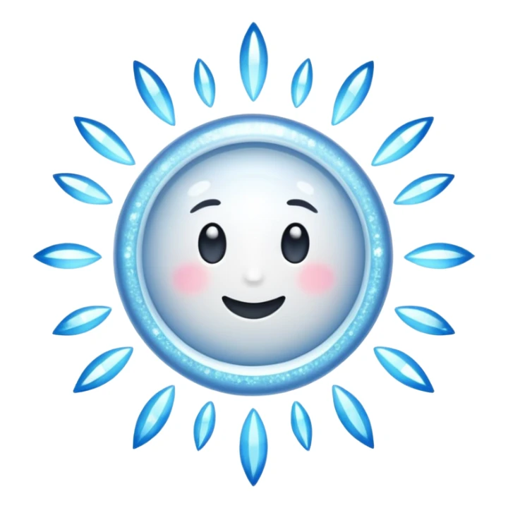 glitter white symbol of health + sticker