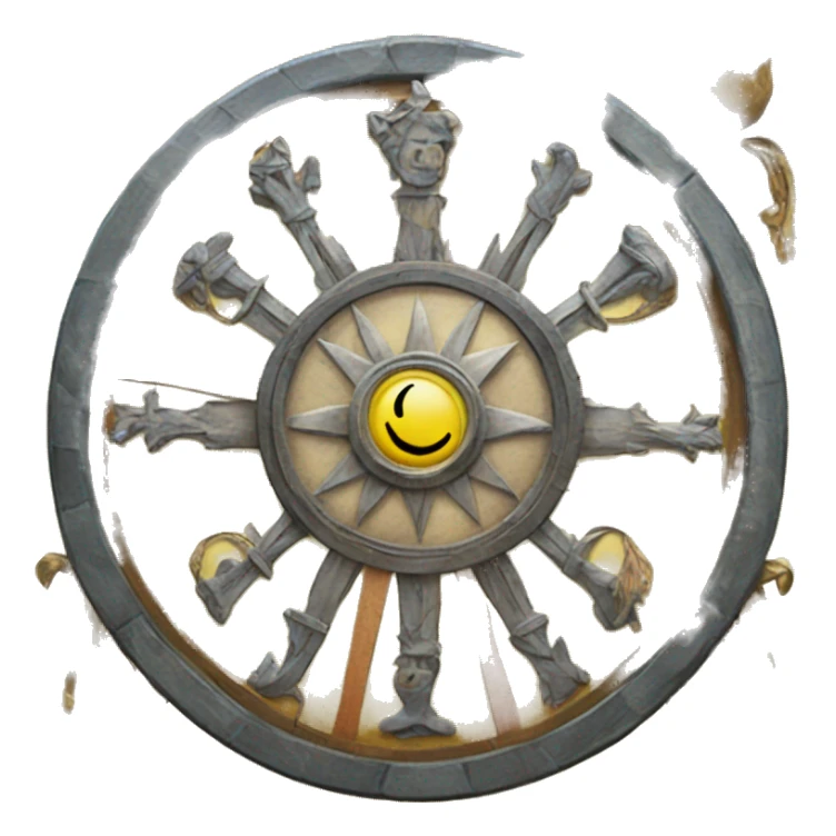 The Wheel of Fortune tarot card  sticker