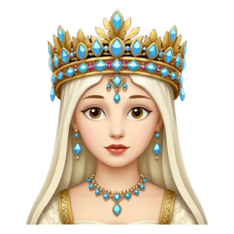  portrait of a Renaissance woman sticker