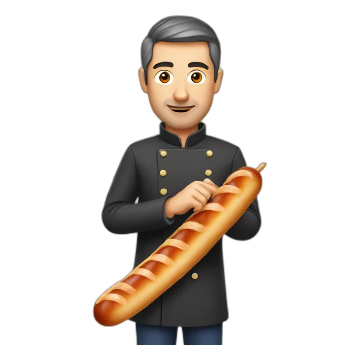 vladimir poutin holding a saussage sticker