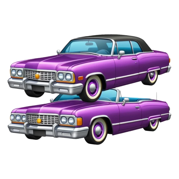 Emoji de carro lowrider para copiar  sticker