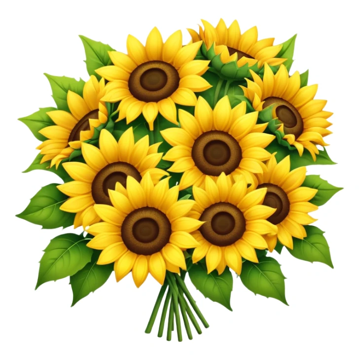 Bouquet of sunflowers sticker