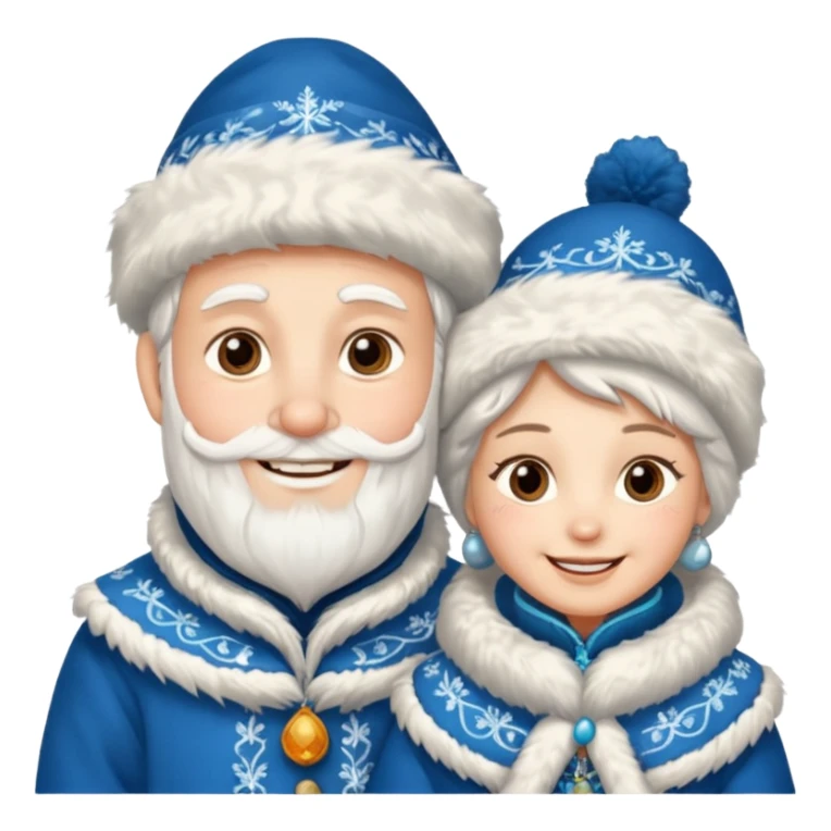Father Frost and Snegurochka sticker