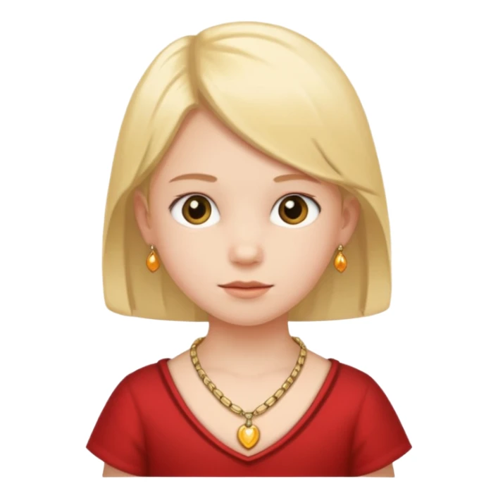 child with necklace  sticker