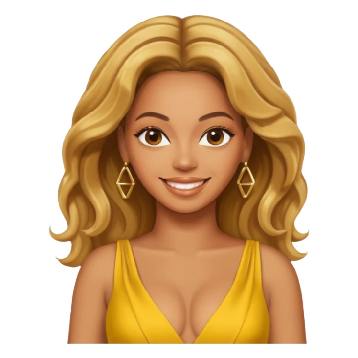 Beyonce with yellow outfit sticker