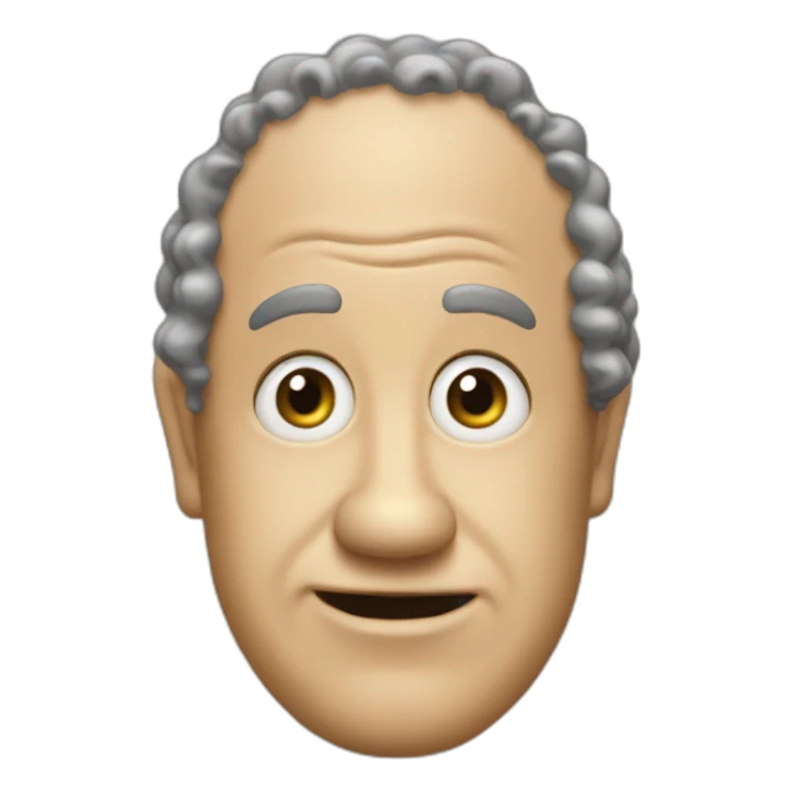 Curly joe of the three stooges sticker