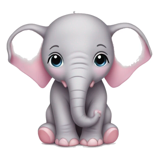 Baby pink elephant  sticker