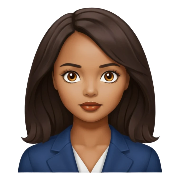 Sharon Leal with long dark brown hair sticker