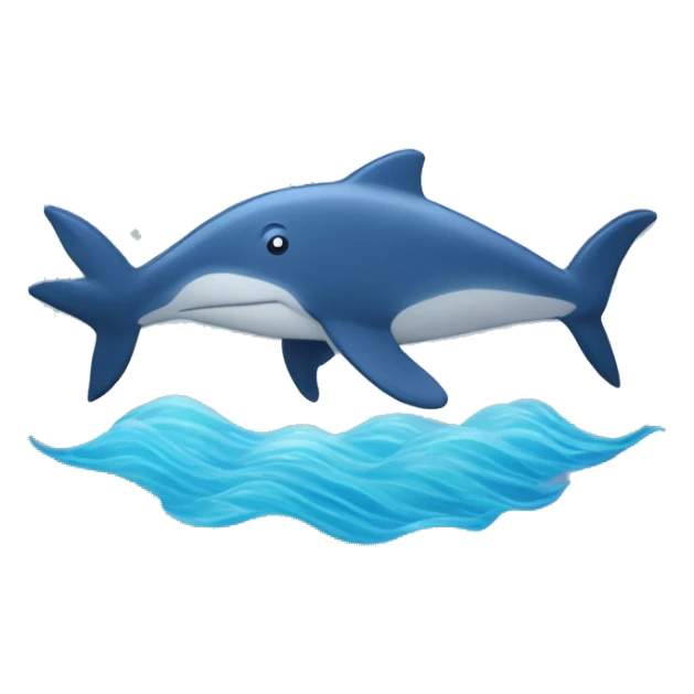 Un dauphin dans la mer avec des étoiles  sticker