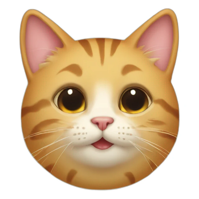 Cat is saying good morning honey sticker