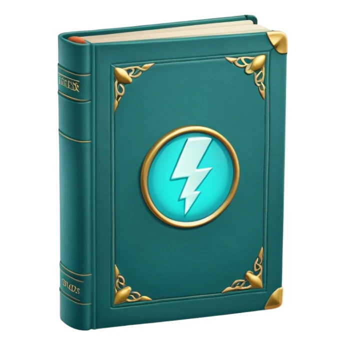 the book of power... greenish blue  sticker