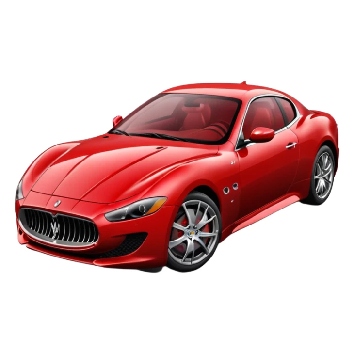 Maserati sports car sticker