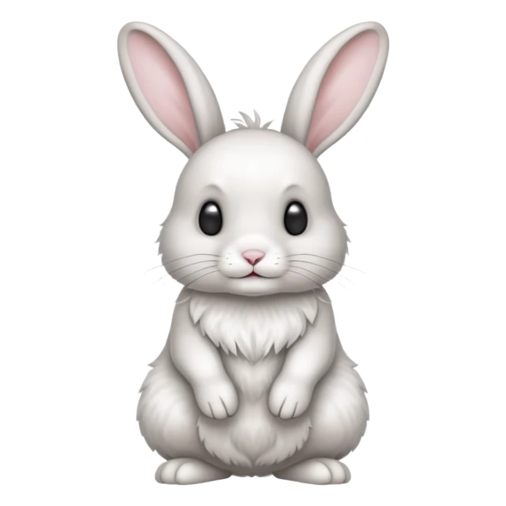 full body view rabbit sticker