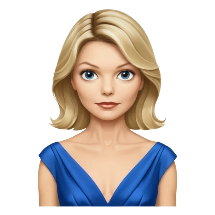 Michelle Pfeiffer blue dress sticker