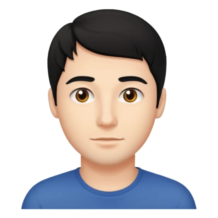 30 yaş genç erkek siyah saçlı sticker