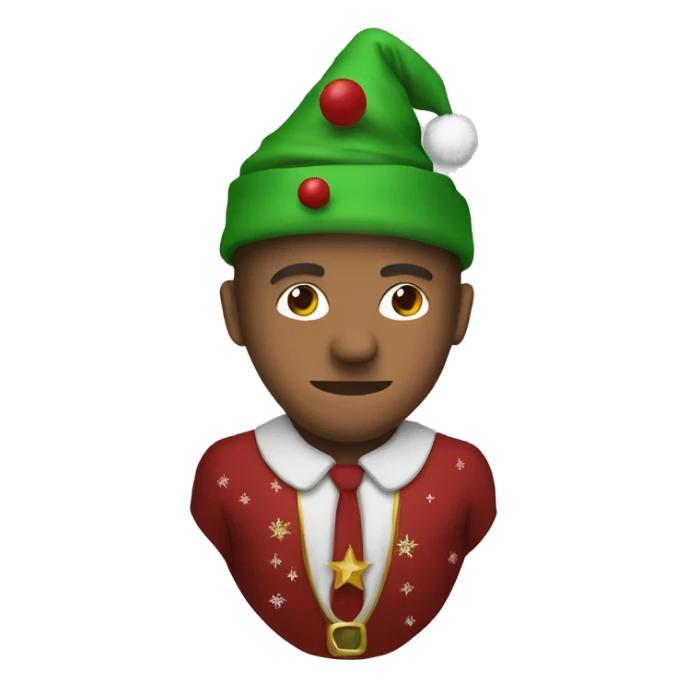 Elon Mask in Christmas costume  sticker