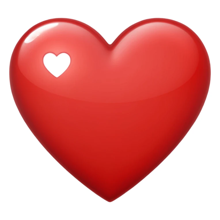 heart with a subtle sparkle sticker