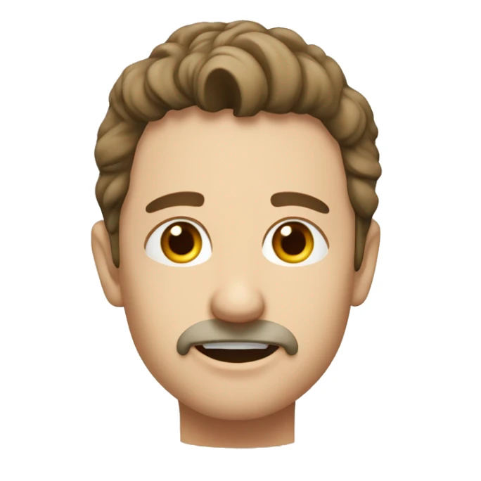 Er schielt und macht ein spitzen mund sticker