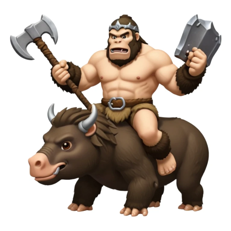 king kong on hog rider clash of clans sticker