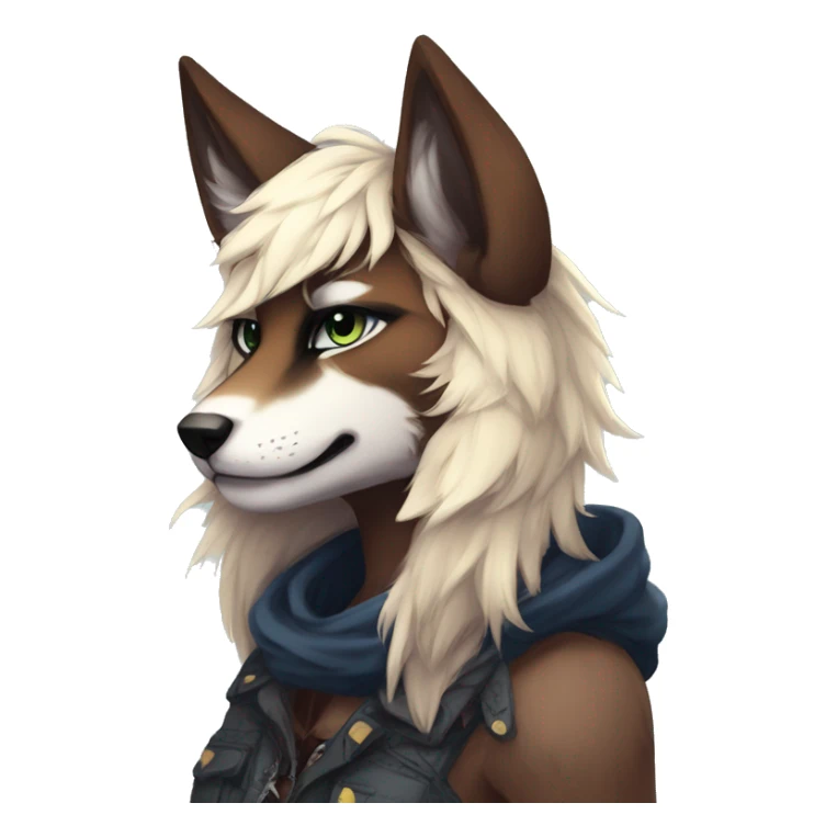 Edgy anthro furry by Falvie, LiLaiRa, AngieWolf sticker