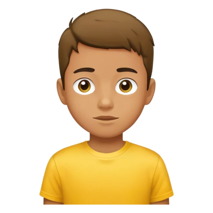 boy in plane yellow t shirt sticker