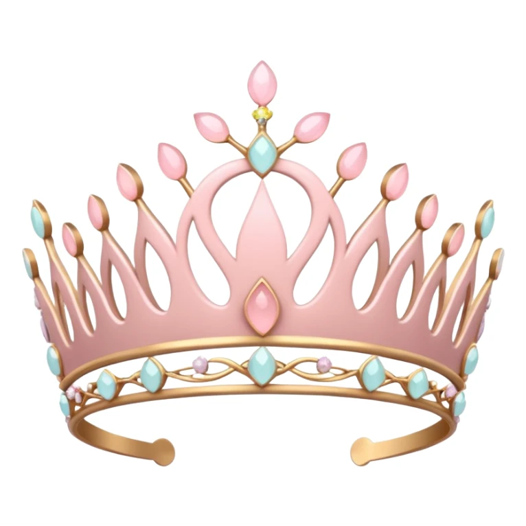Cute beautiful pastel Sakura tiara  sticker