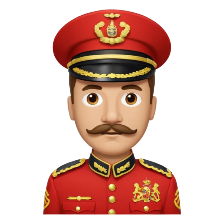 make his skin colour a little bit lighter, and his clothes should be like a spanish sergeant sticker