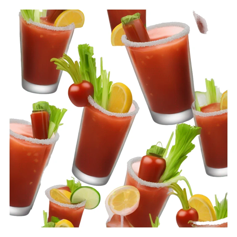 Bloody mary cocktail sticker