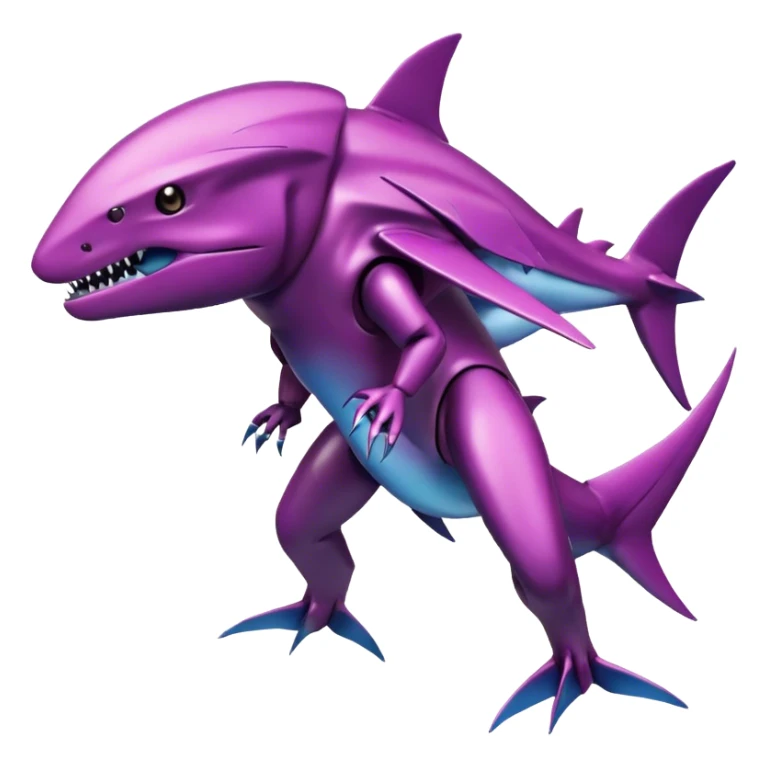 Futuristic Cool Cute Edgy Shiny Legendary Digimon-Genesect-Sharpedo-Palkia-hybrid full body sticker