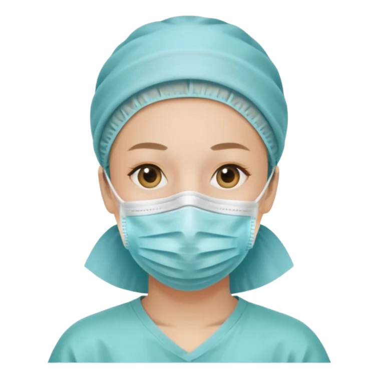 une personne avec un masque covid sticker