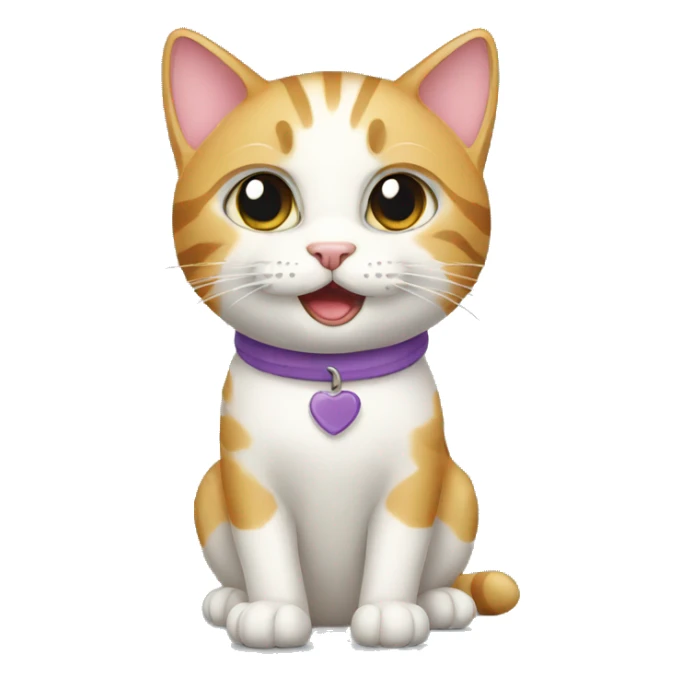 cat with sign sticker