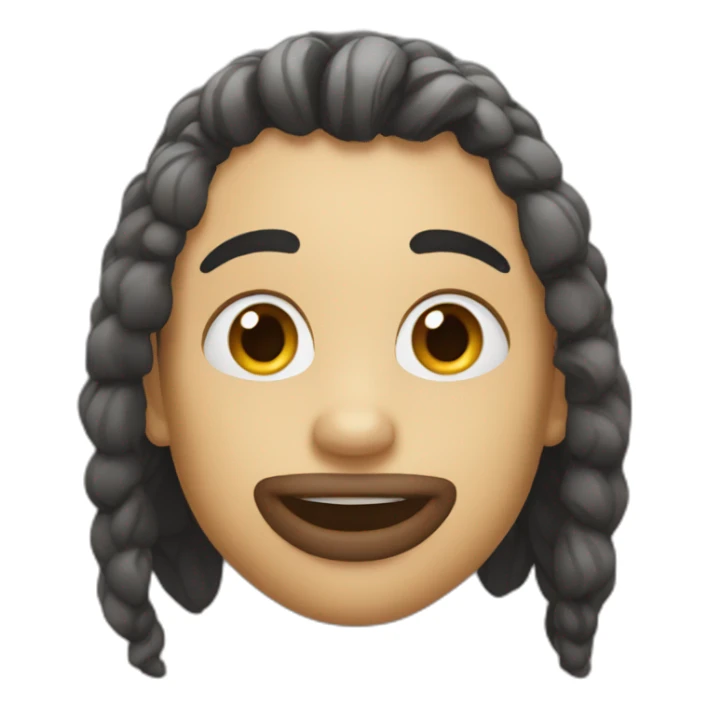 a member of lip bite emoji nation sticker