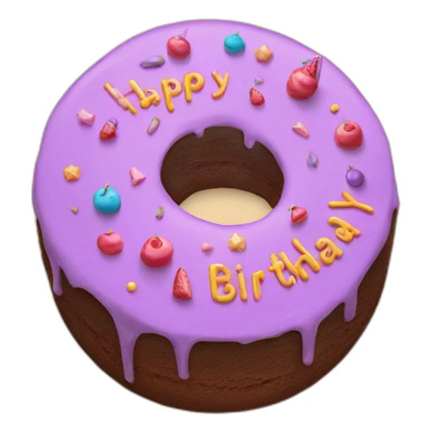 Cakes spelling out happy birthday Priya sticker