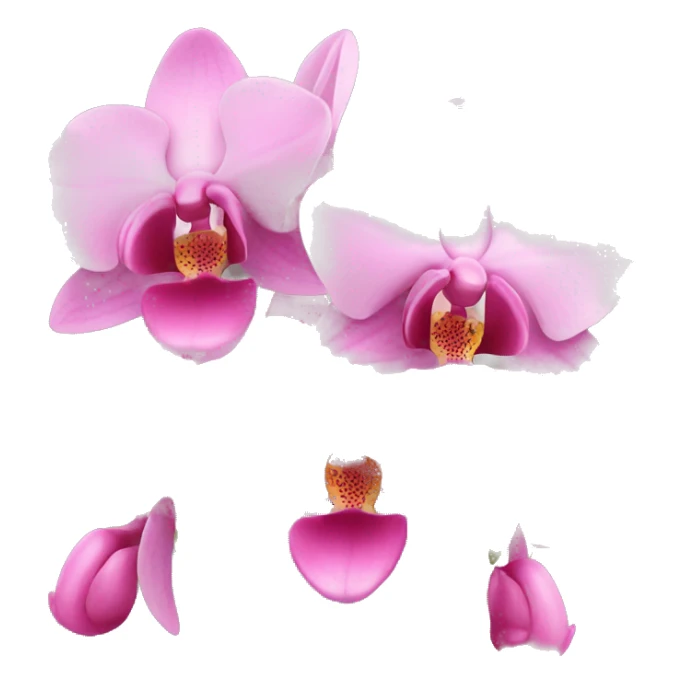 bouquet of pink orchids sticker
