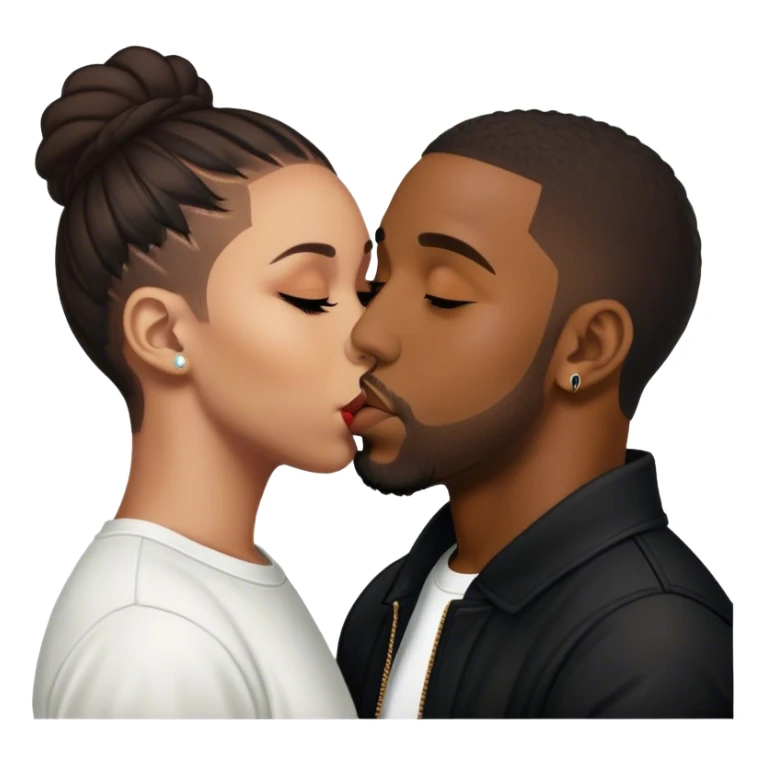 kendrick lamar kissing drake  sticker
