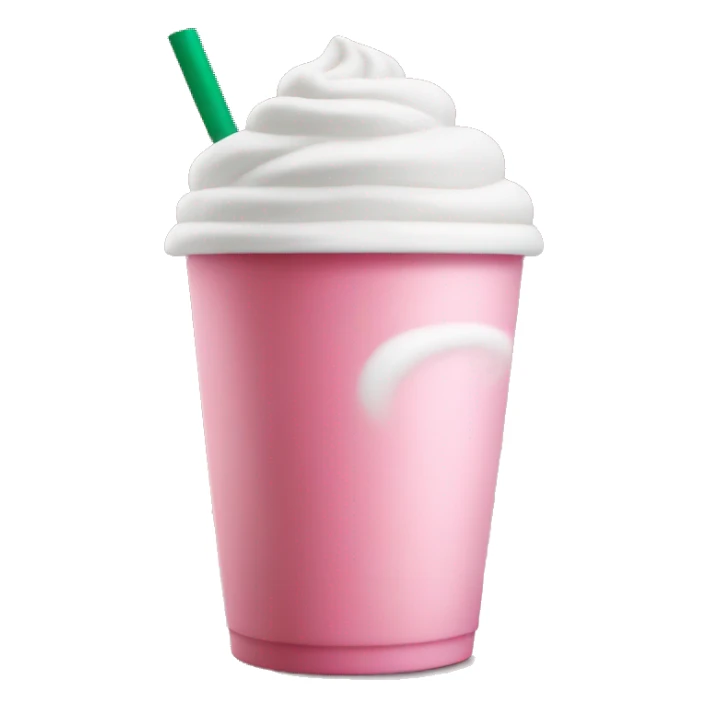starbucks cup pink drink with cold foam sticker