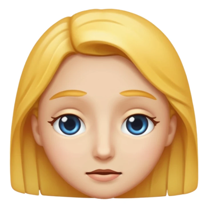 so like a sad face 🥺 and mix of this☺️ and this😔, like someone is sad because you ignore them but they have that cute smiley face with watery but not watery eyes and you cant say no to them, but make it classic emoji not woman or man emoji sticker