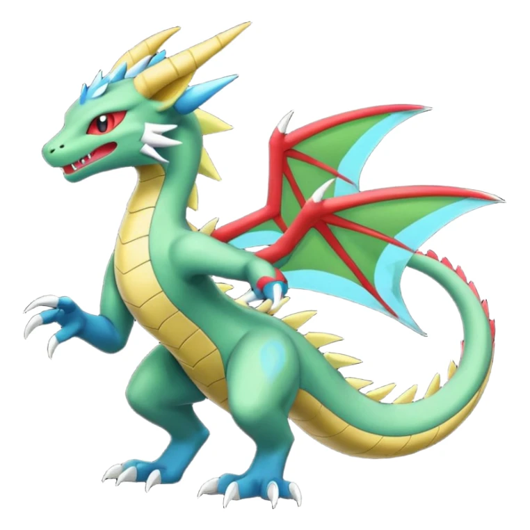 Zeraora-Flygon-Salamence-fusion (full body) sticker