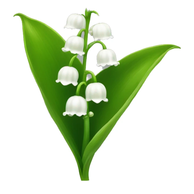 Lily of the valley flower  sticker