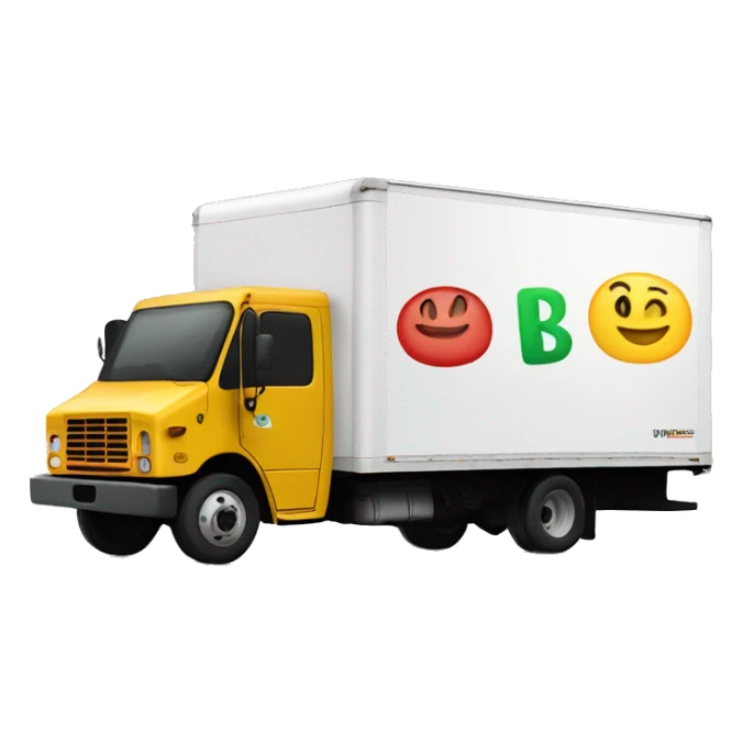 Boxtruck with letters "SWIPE” on the side sticker