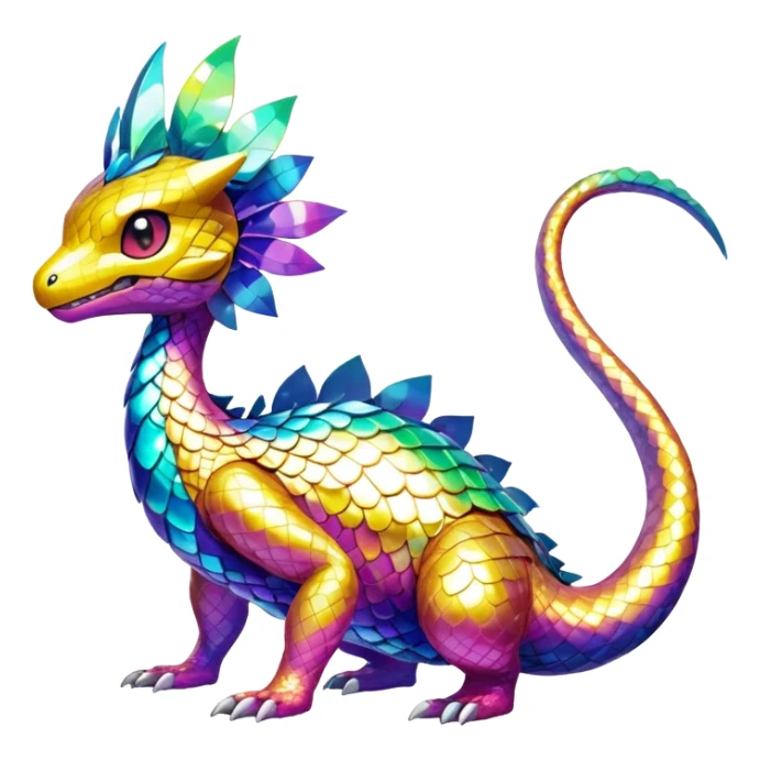 Shiny Exotic Pokémon-Fakémon-hybrid-creature (full body) sticker